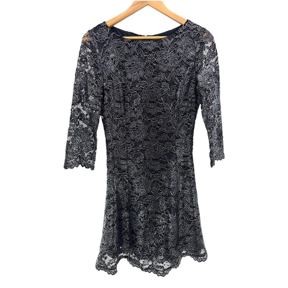 Shoshanna Floral Brocade Lace Sheath Dress Size 4 Holiday Party Wedding Guest